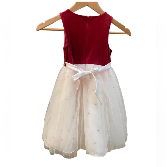 AMERICAN PRINCESS: Red Dress with Cream Skirt, Size 6 - Picture 2 of 7